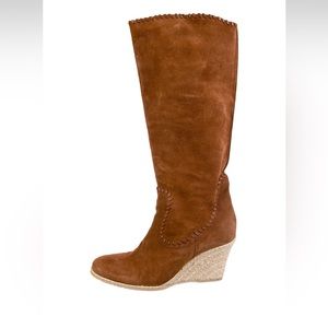 Donald J. Pliner Quinn Suede Whipstitch Trim Boots